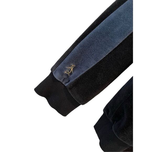 Original Penguin black velour  pullover crewneck - M - Picture 3 of 8
